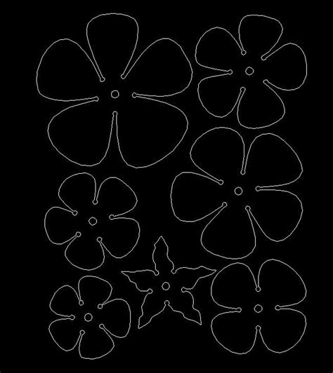 sheet metal flower template|metal rose template dxf.